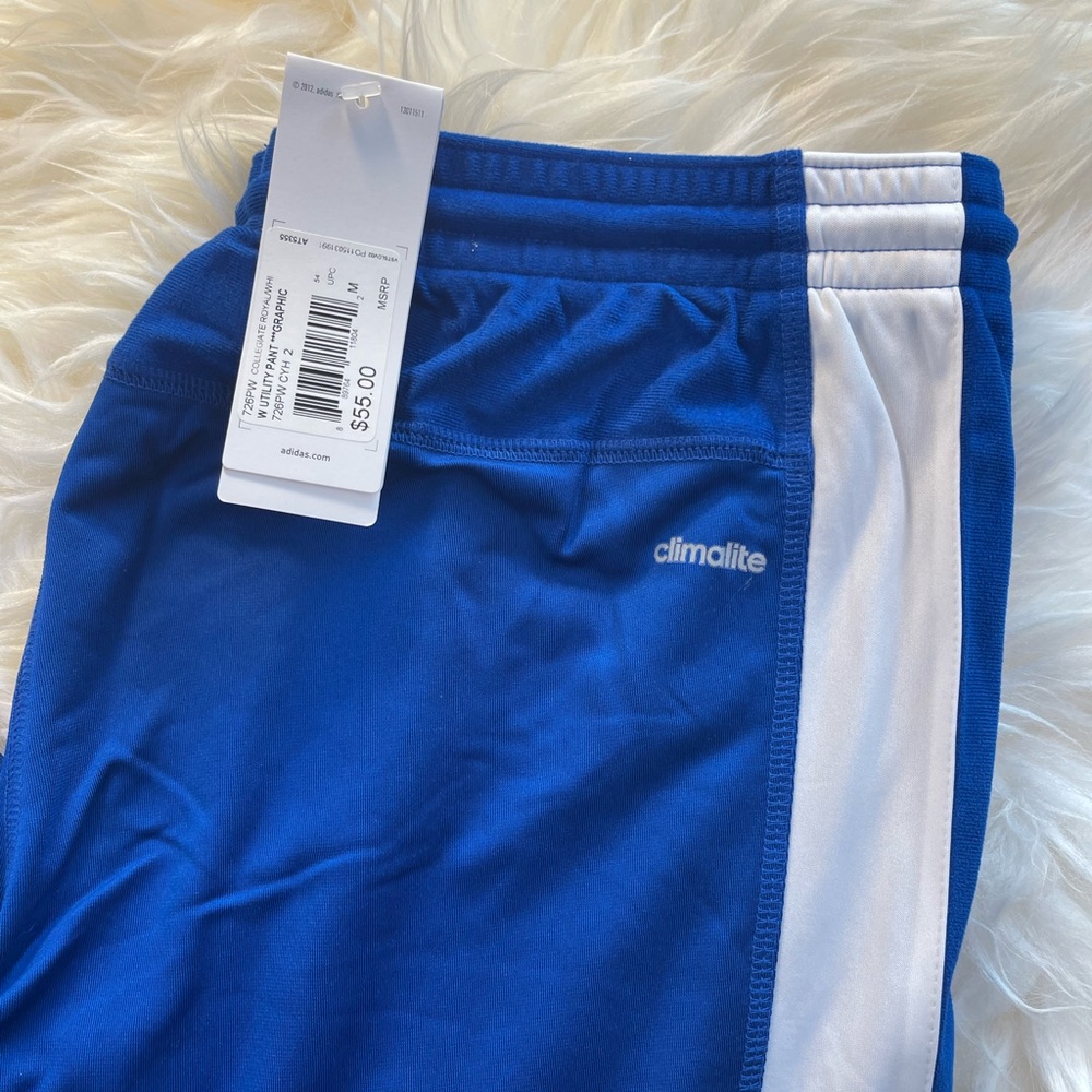 Adidas Climalite Utility Tracks Pants, Blue - Picture 4 of 4
